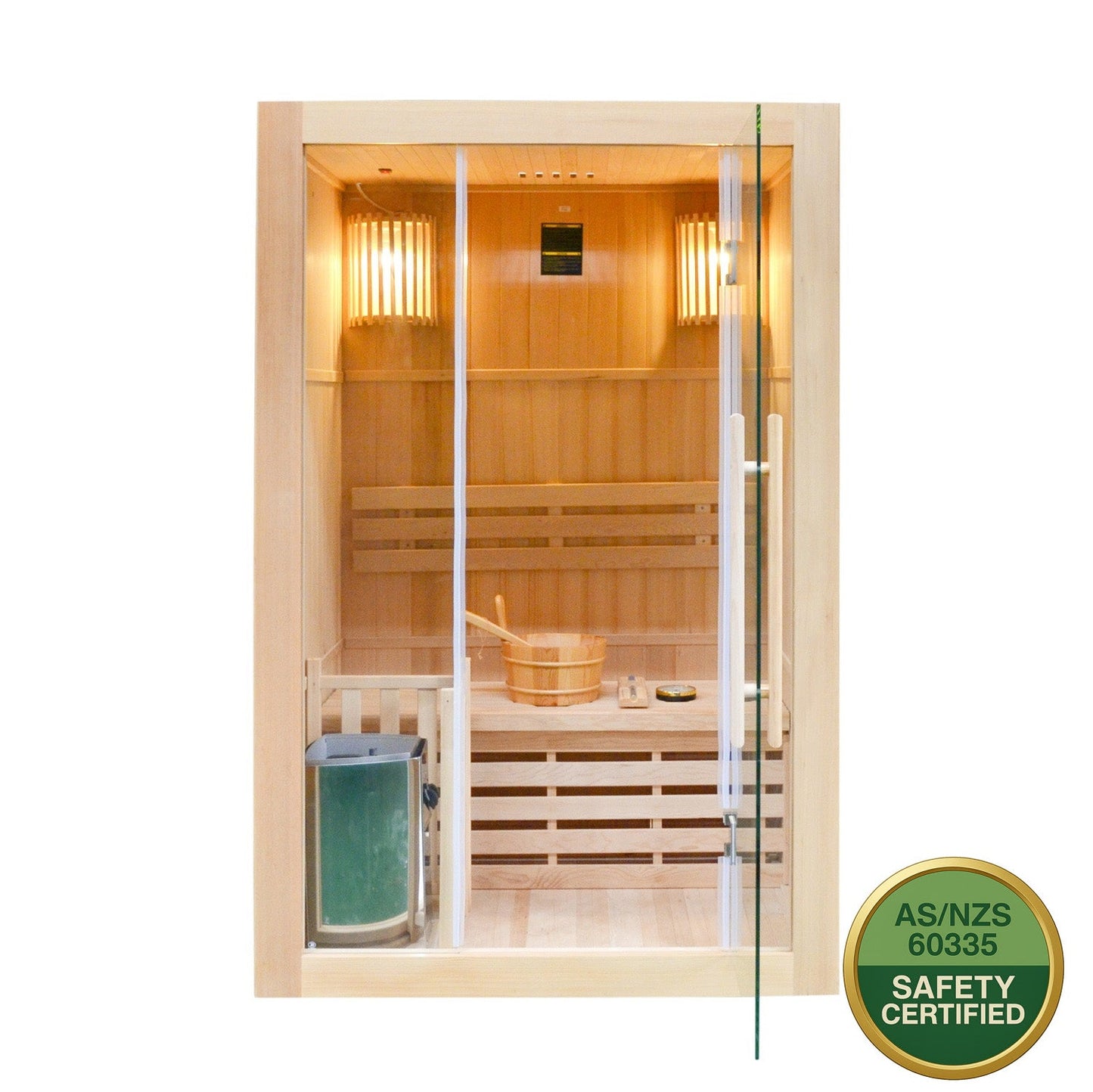 Greenland 2 Person Finnish Indoor Traditional Steam Sauna 3500W
