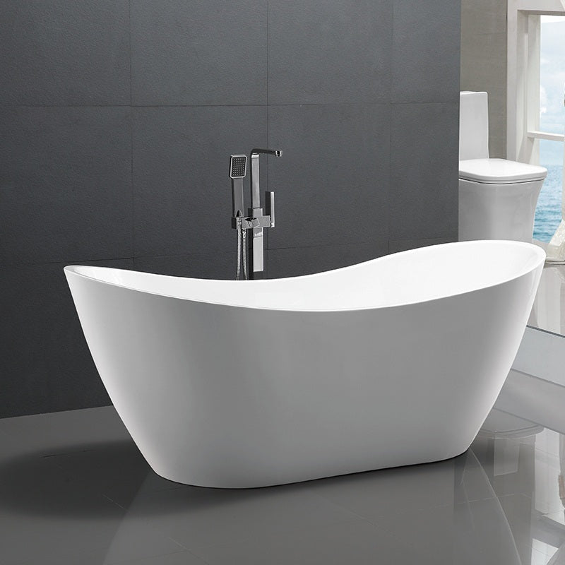 Bathroom Acrylic Free Standing Bath Tub 1720x760x780mm Freestanding (Tender & Curve) 7115