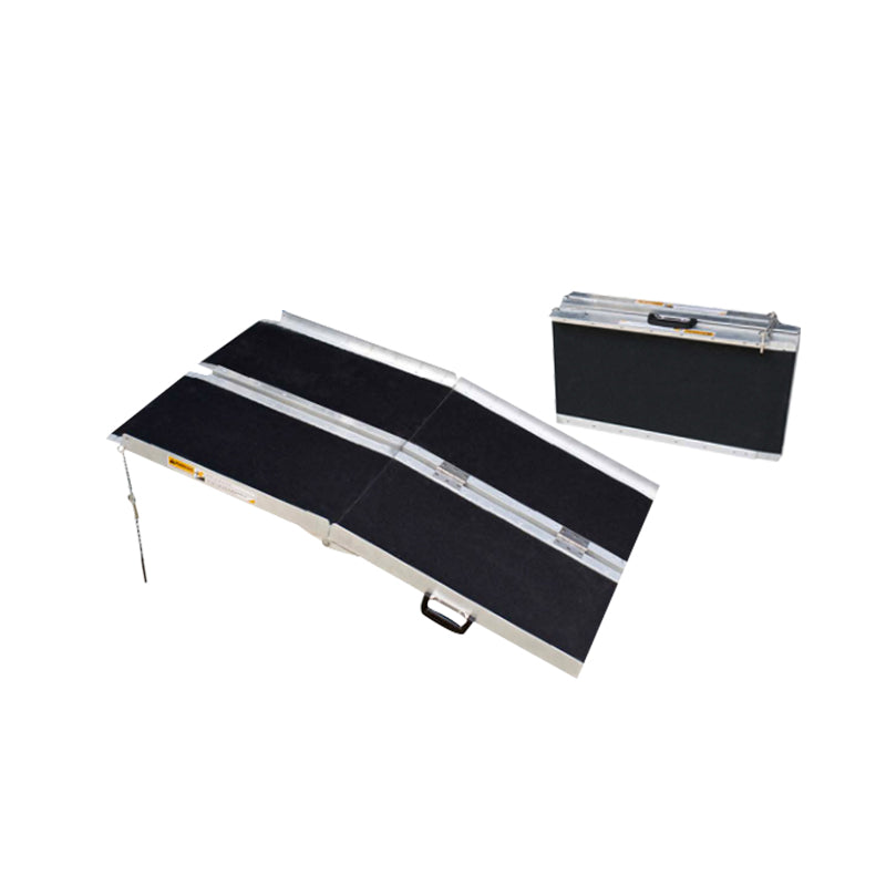 6FT Anti-slip Portable Aluminum Multi-fold Wheelchair Scooter Ramp Max 270kg