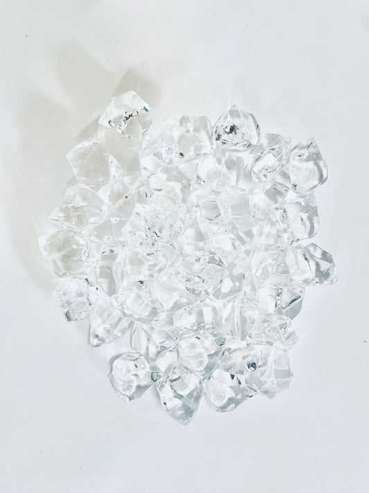 Electric Fireplace Crystal Crystals Clear Finish