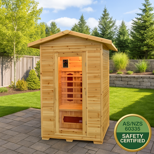 Greenland 2-Person Luxury Full Spectrum Outdoor Sauna 2080W