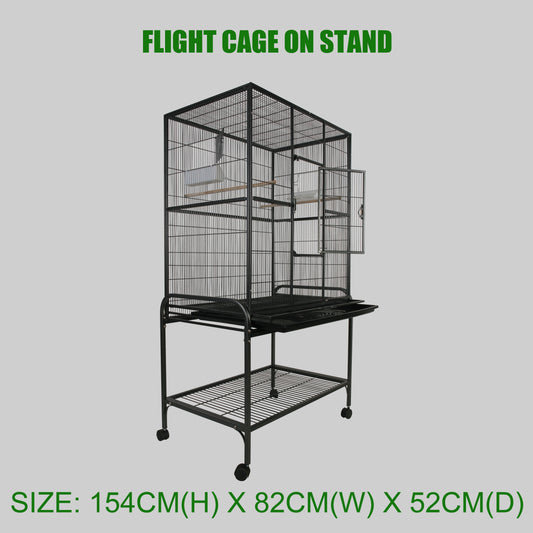Large Flight Cage Bird Cage On Stand and Wheels