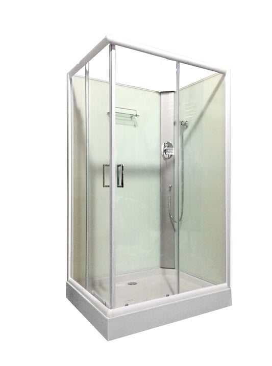 Shower Screen Cubicle Enclosure W/T Base Bathroom 1200x900x2300mm 8226F