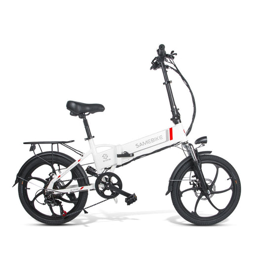 20 Inch SAMEBIKE Folding Electric Bike Bicycle Scooter E-scooter E-bike 350W Motor 10.4Ah Battery Max 35 KPH White